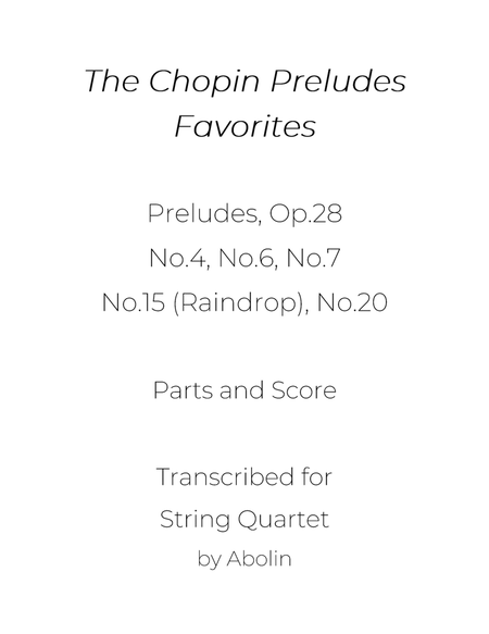 Chopin Preludes Collection for String Quartet image number null