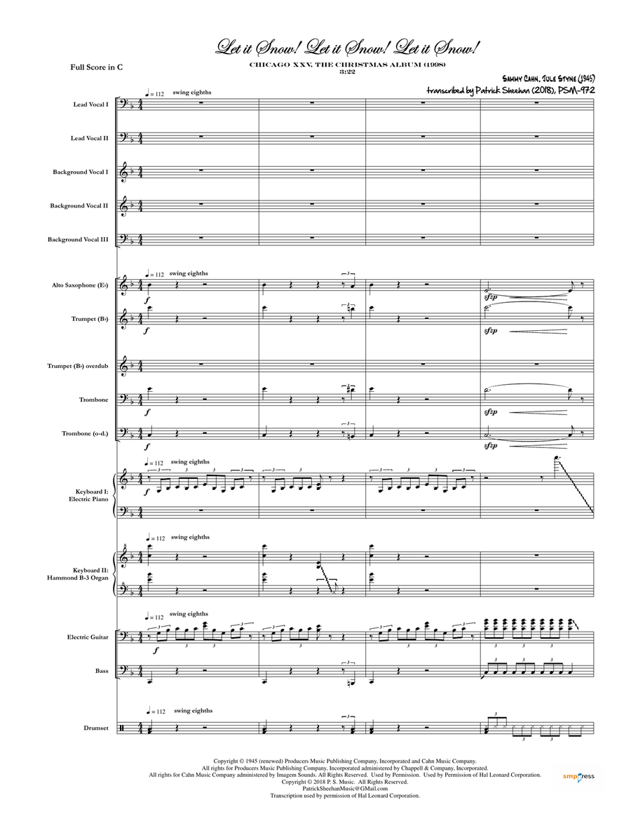 Let It Snow! Let It Snow! Let It Snow! Small Ensemble scores gallery preview page 1