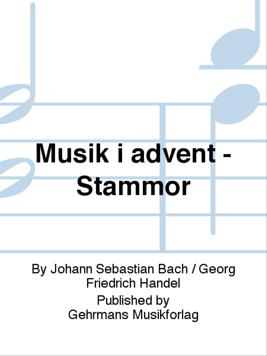 Musik i advent - Stammor Musik i advent - Stammor 4-Part scores gallery preview page 1