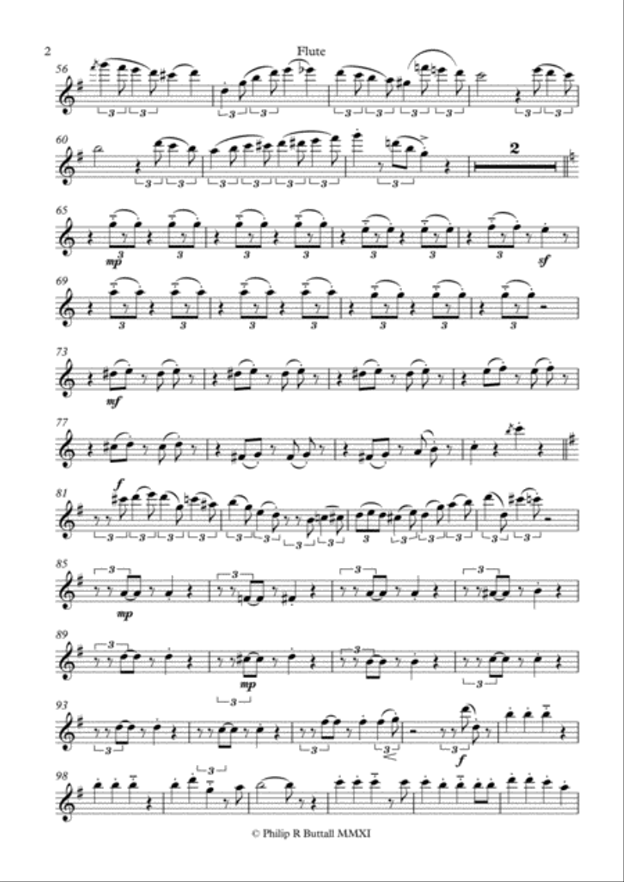 Jingle Bells (Wind Quintet) - Set of Parts [x5] Woodwind Quintet scores gallery preview page 2