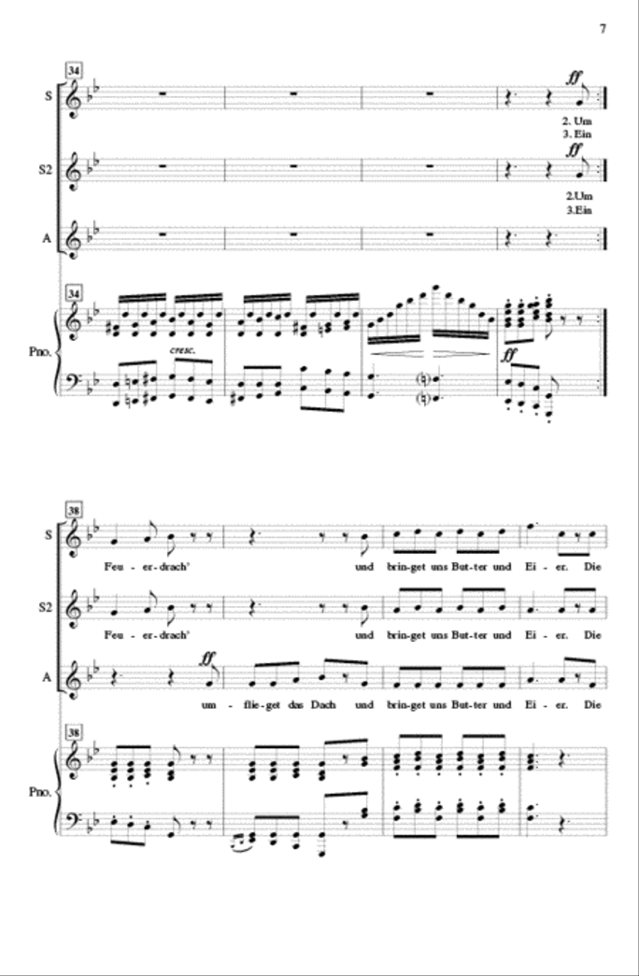 Hexenlied (Witches' Song) SSA scores gallery preview page 6