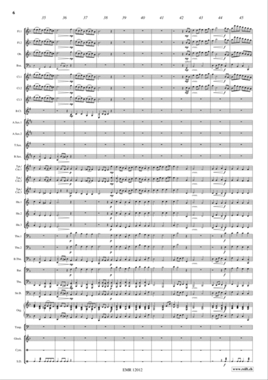 La Rejouissance Concert Band scores gallery preview page 6