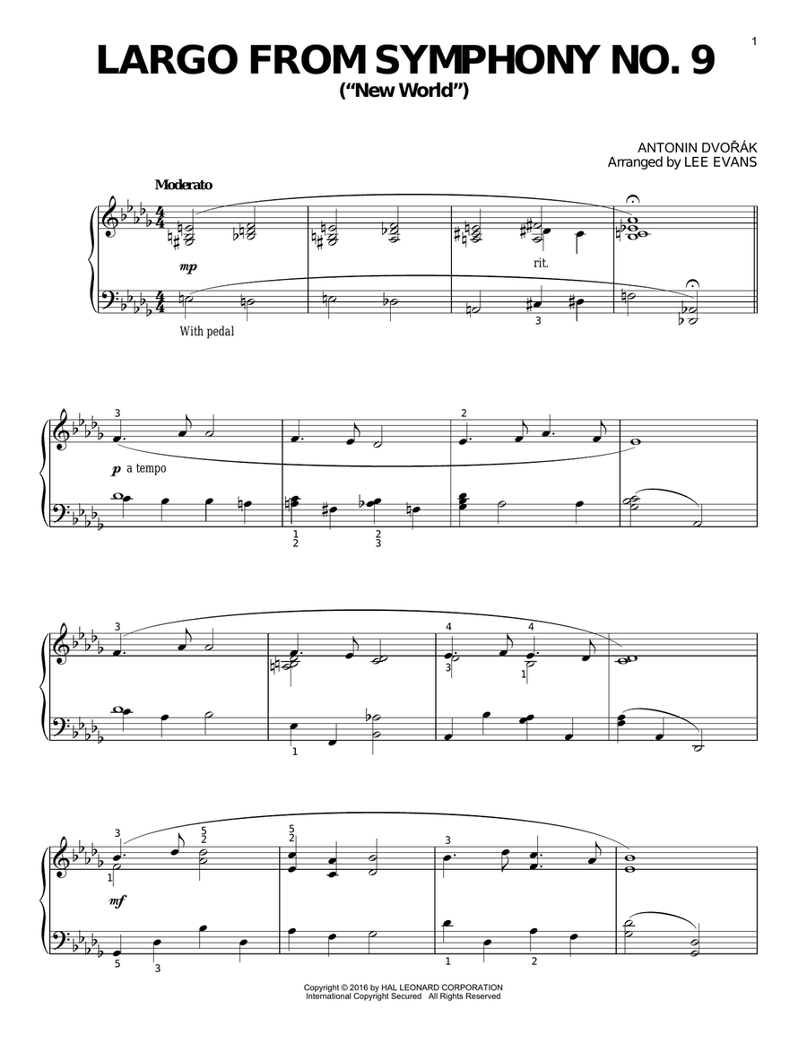 Largo From Symphony No. 9 (