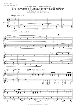 <EZ Beethoven in Pop Style 03 > 3rd movement from Symphony No.5 in Rock