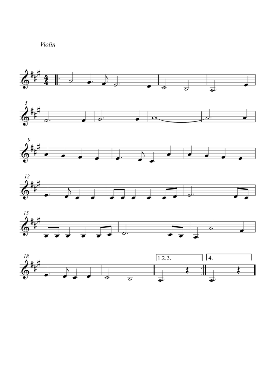 Joy to the World Christmas Carol Violin guitar duet String Duet scores gallery preview page 2