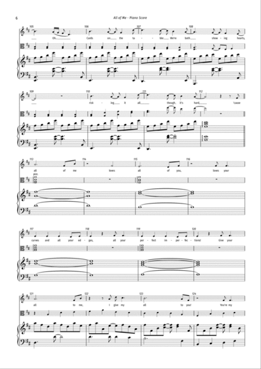 All Of Me All Of Me Voice scores gallery preview page 6