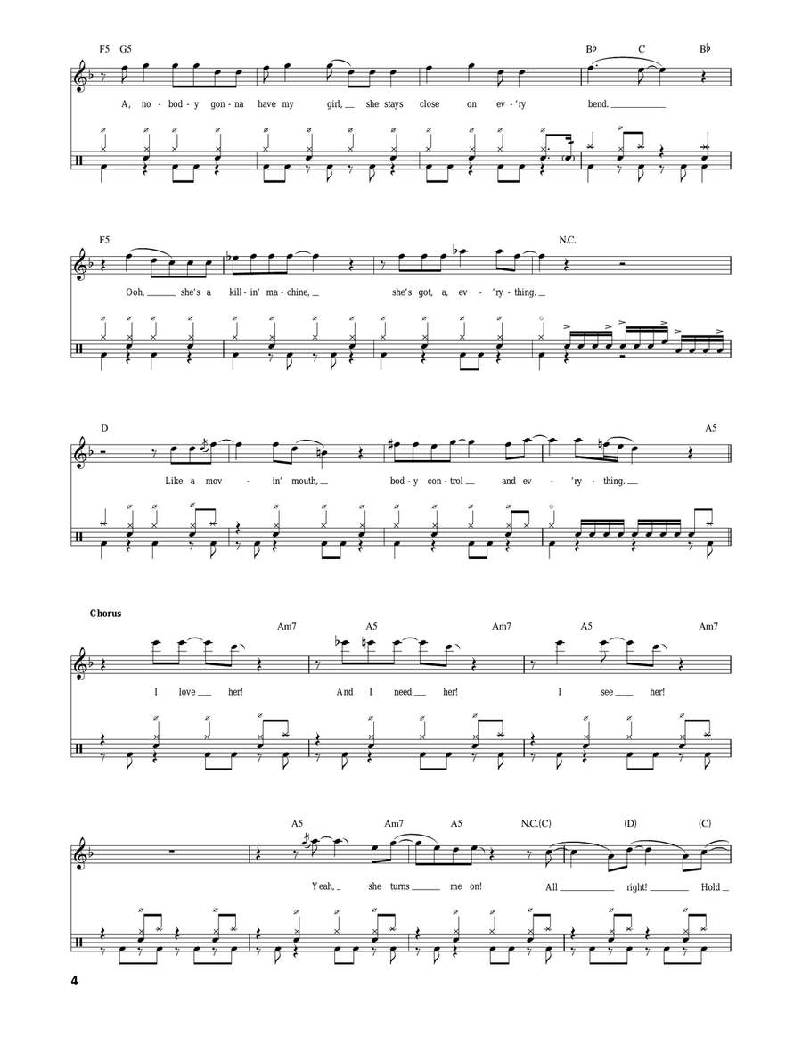 Highway Star Drum Set scores gallery preview page 4