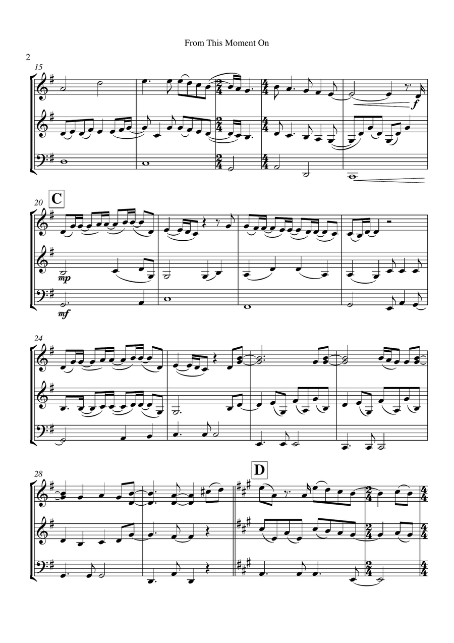 From This Moment On String Trio scores gallery preview page 3