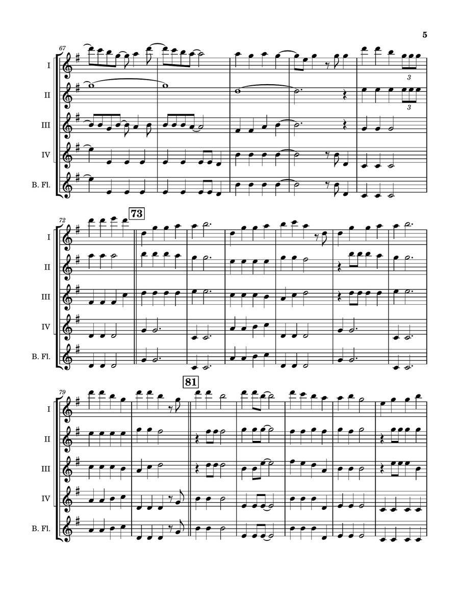 My Only Wish This Year Flute Quartet scores gallery preview page 6
