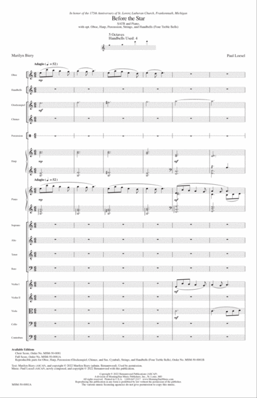 Before the Star Choir scores gallery preview page 3