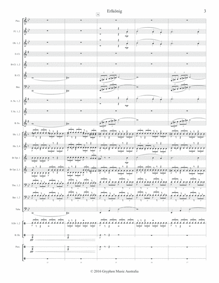 Franz Schubert's Erlkönig (Erl King) arranged for Concert Band