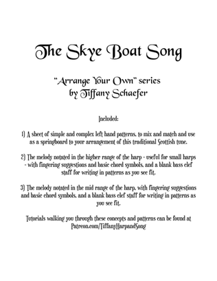 The Skye Boat Song - Arrange Your Own Series #1 - for Small and Floor Harp