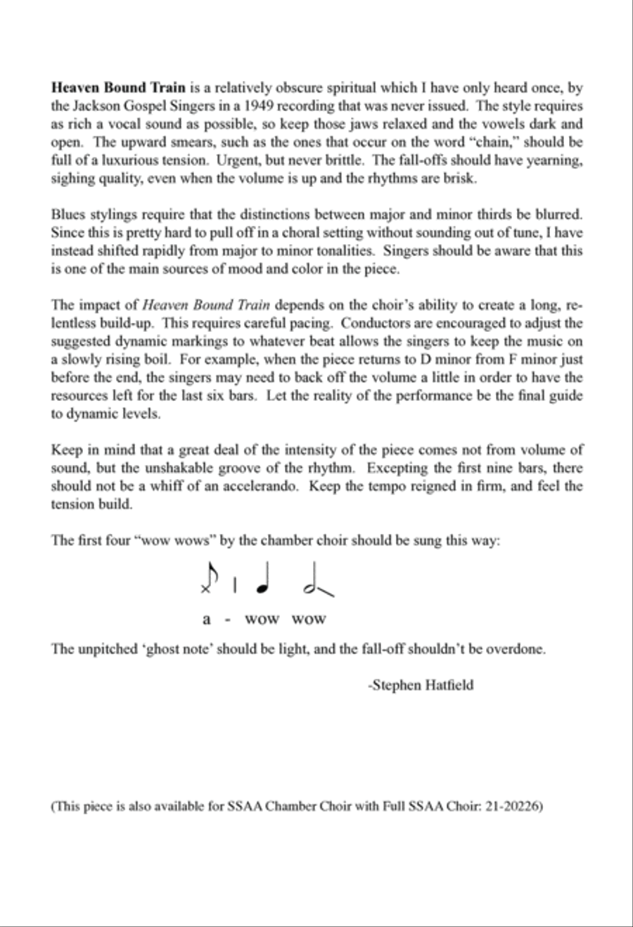 Heaven Bound Train 4-Part scores gallery preview page 2
