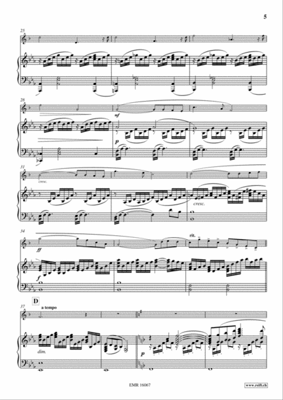 Ave Maria Clarinet Solo scores gallery preview page 6