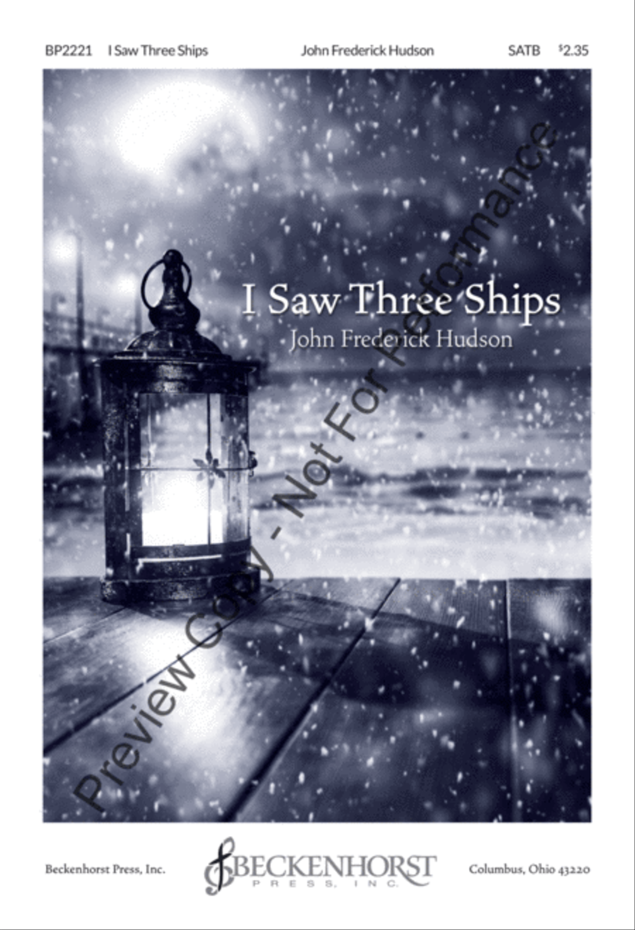 I Saw Three Ships - Hudson 4-Part scores gallery preview page 2