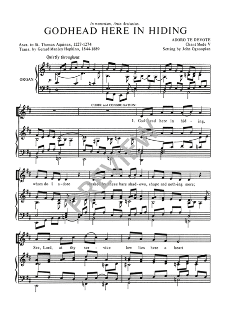 Godhead Here in Hiding 4-Part scores gallery preview page 4