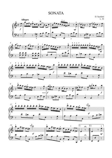 Sonate a-minor L.93 for piano image number null