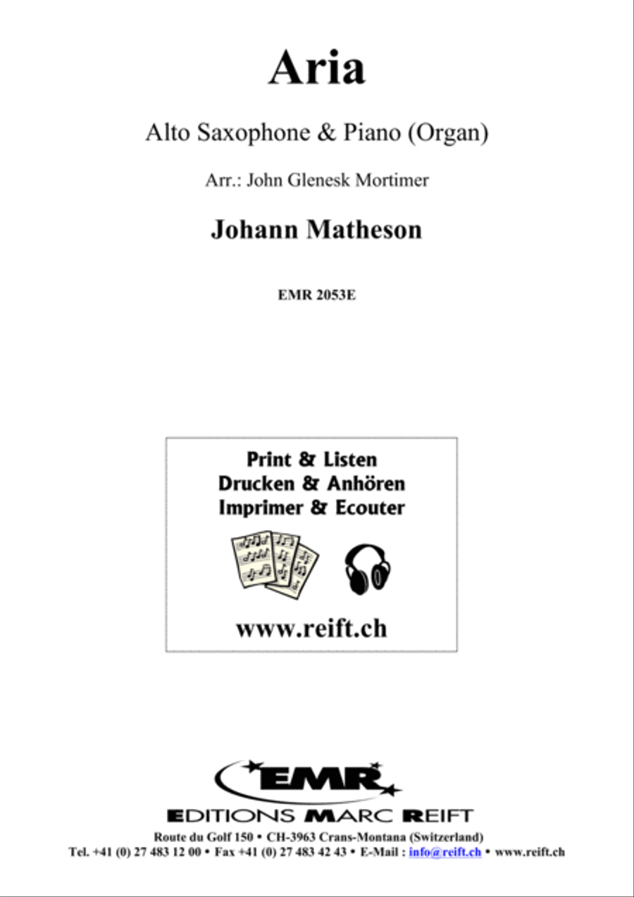Aria Aria Alto Saxophone scores gallery preview page 2