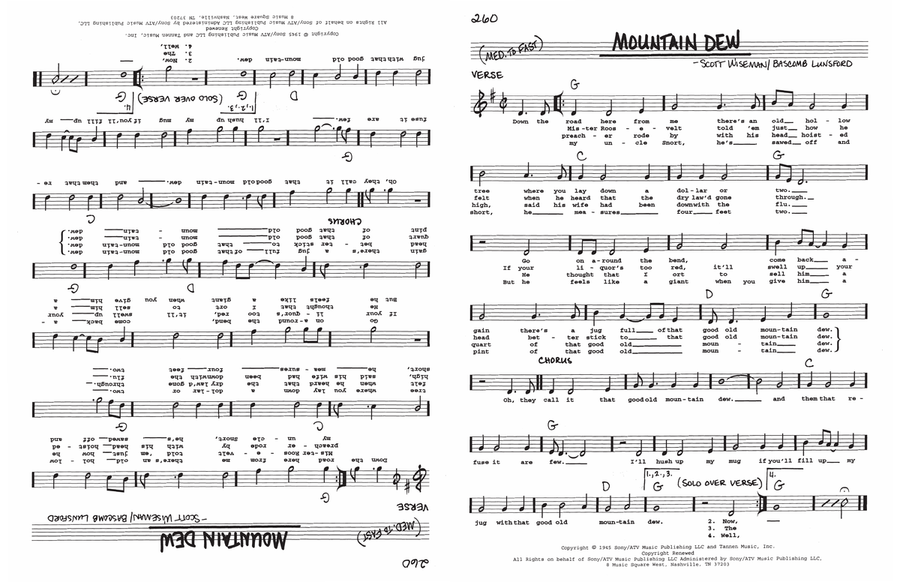 Mountain Dew Mountain Dew Voice scores gallery preview page 1