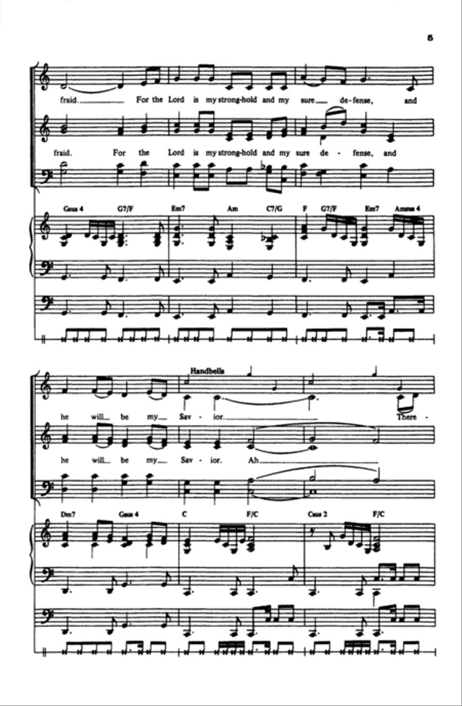 The First Song of Isaiah The First Song of Isaiah 4-Part scores gallery preview page 4