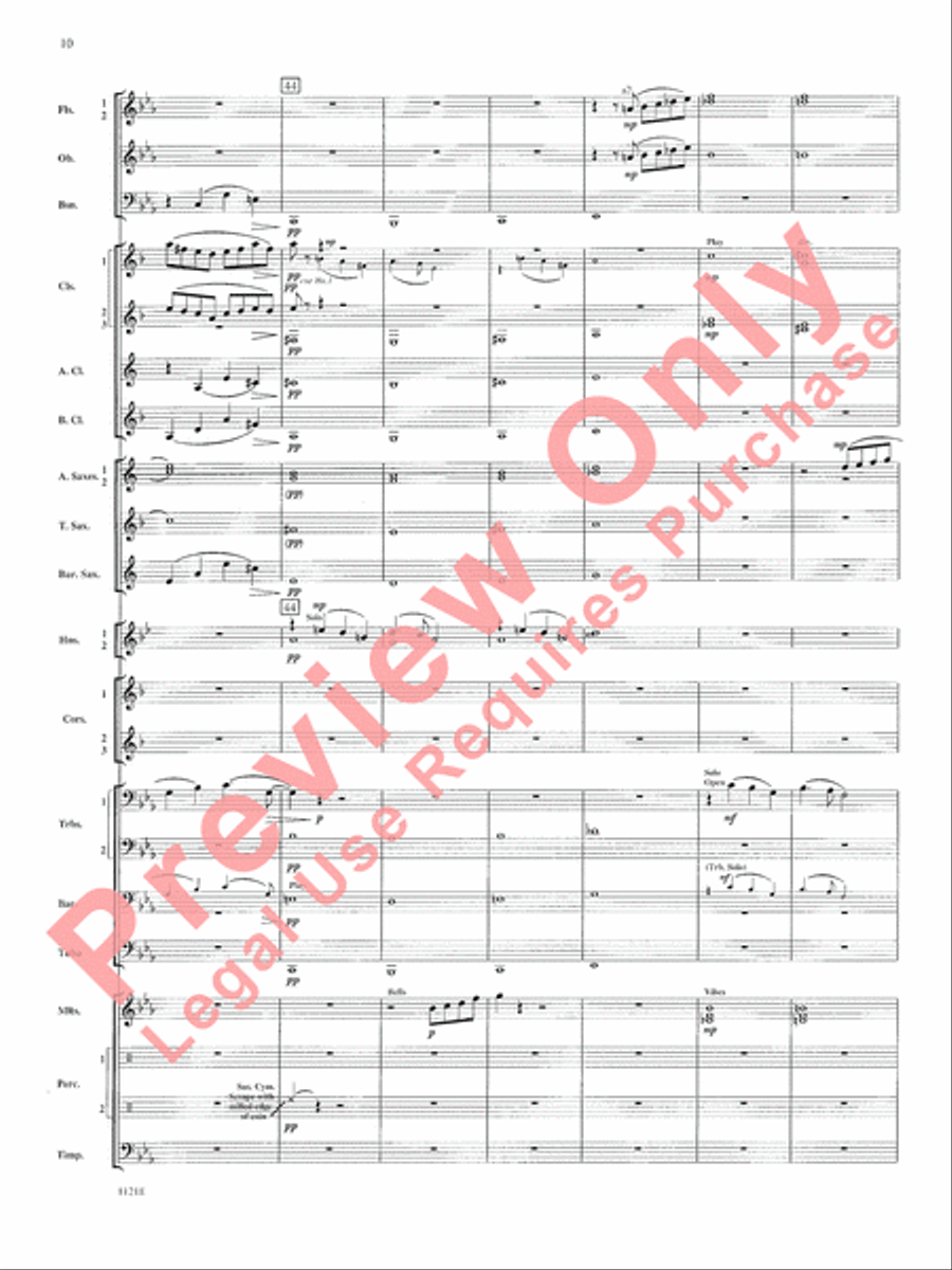Scenes of Wonder Concert Band scores gallery preview page 11