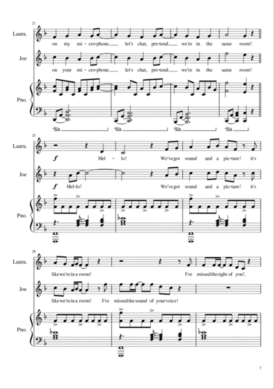 You and Me On The Screen Piano scores gallery preview page 3