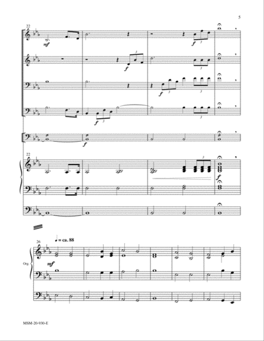 Solemn Processional (from Solemn Entrance of the Knights of the Order of St. John) Organ scores gallery preview page 5