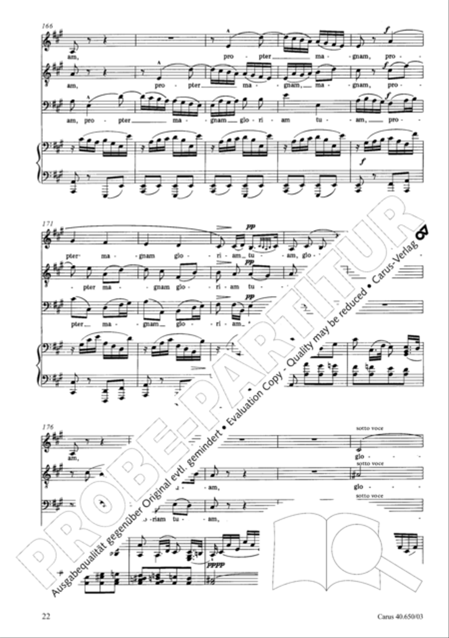 Petite Messe solennelle 4-Part scores gallery preview page 25