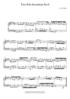 Two-Part Invention No. 6 In E Major