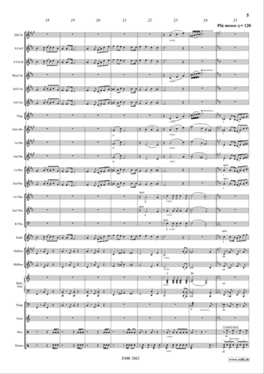 Battle Hymn Of The Republic Brass Band scores gallery preview page 6