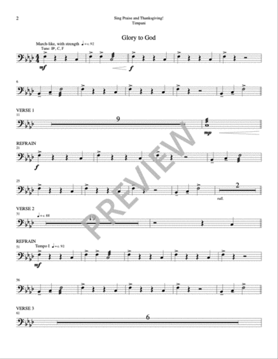Sing Praise and Thanksgiving Mass-Choir, Cantor, Keyboard, Guitar Edition Choir scores gallery preview page 11