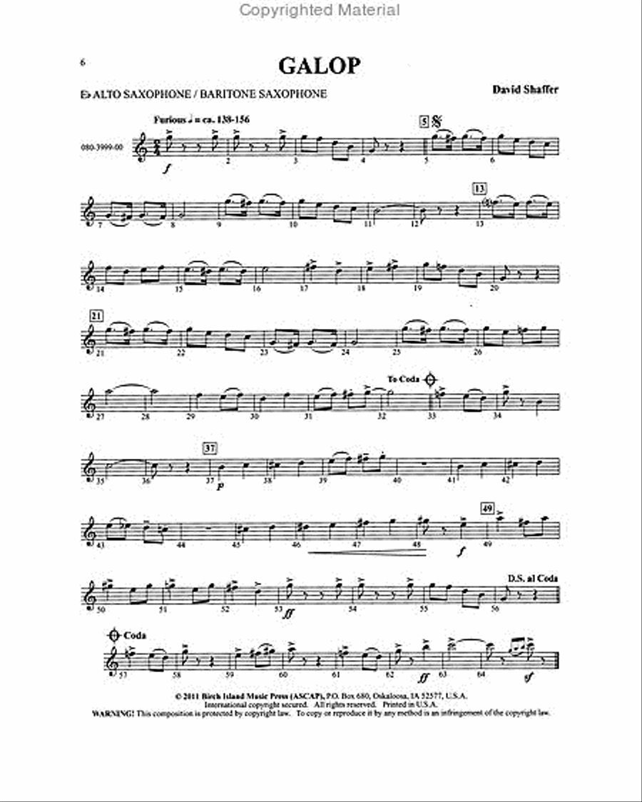 Solos for The Rising Band Musician Baritone Saxophone scores gallery preview page 3