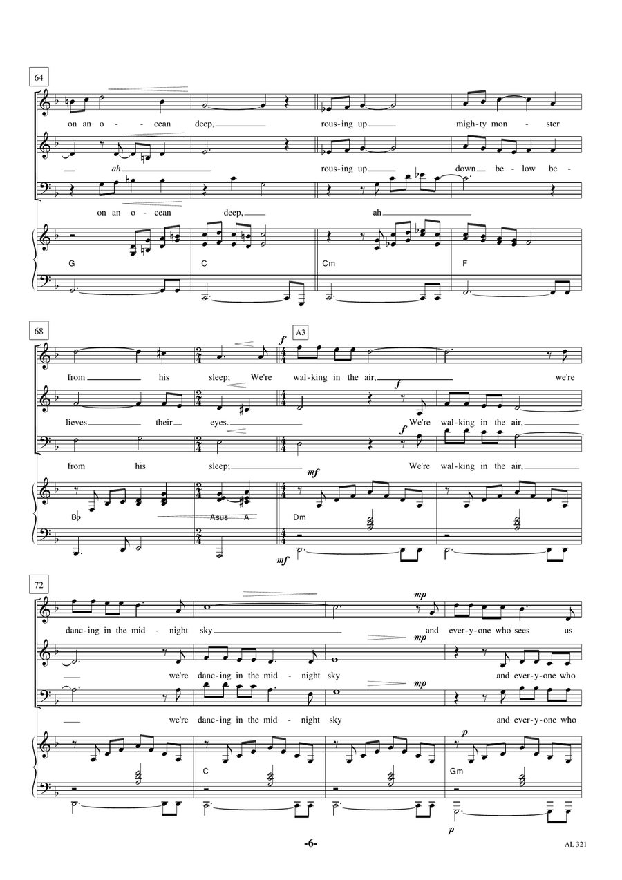 Walking In The Air 3-Part scores gallery preview page 6
