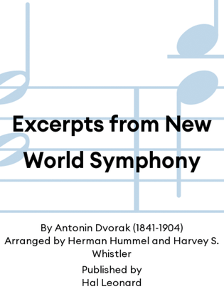 Book cover for Excerpts from New World Symphony