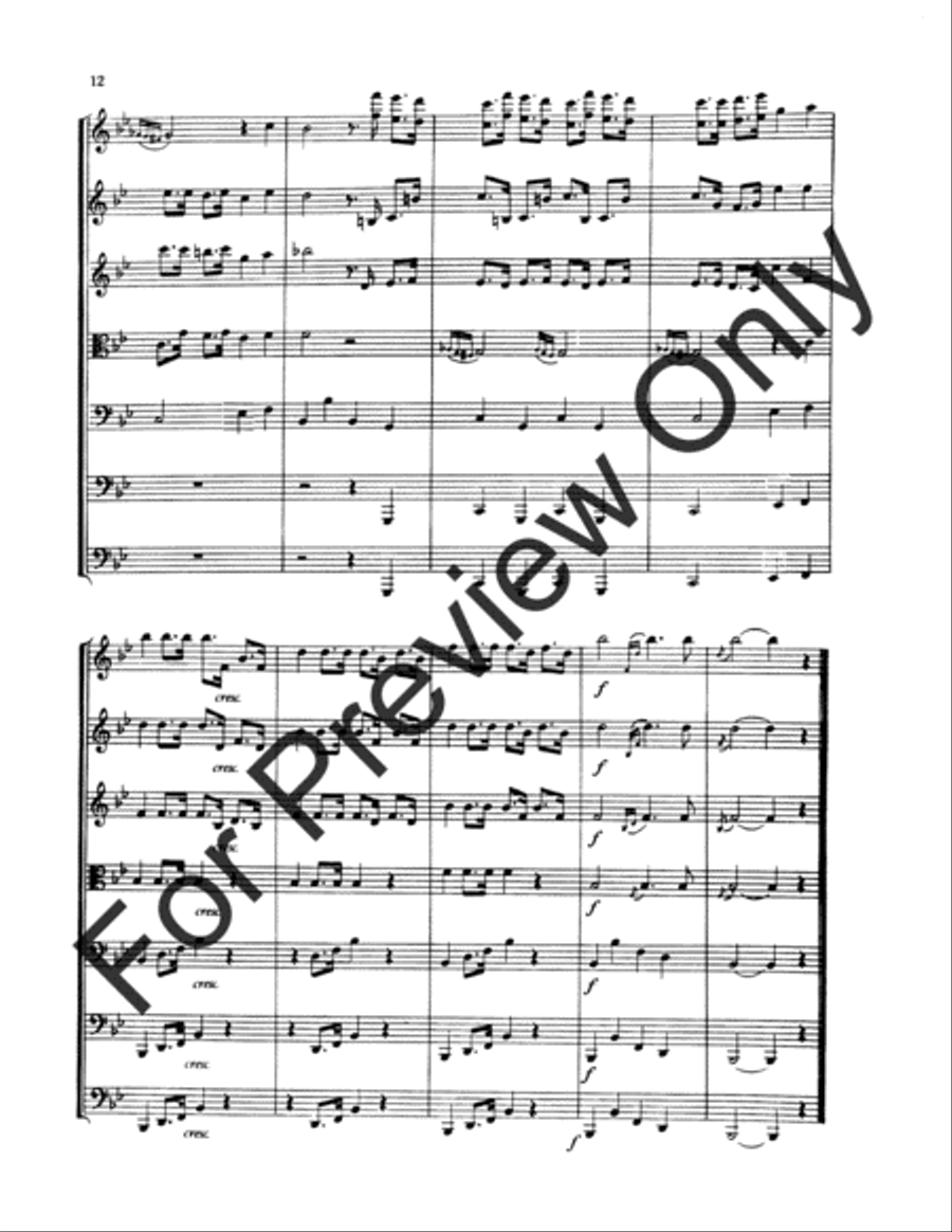Scene and Dance From Marriage Of Figaro B-Flat Clarinet scores gallery preview page 13