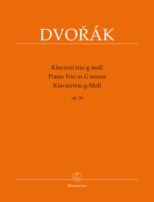 Book cover for Piano Trio for Piano, Violin and Violoncello G minor op. 26