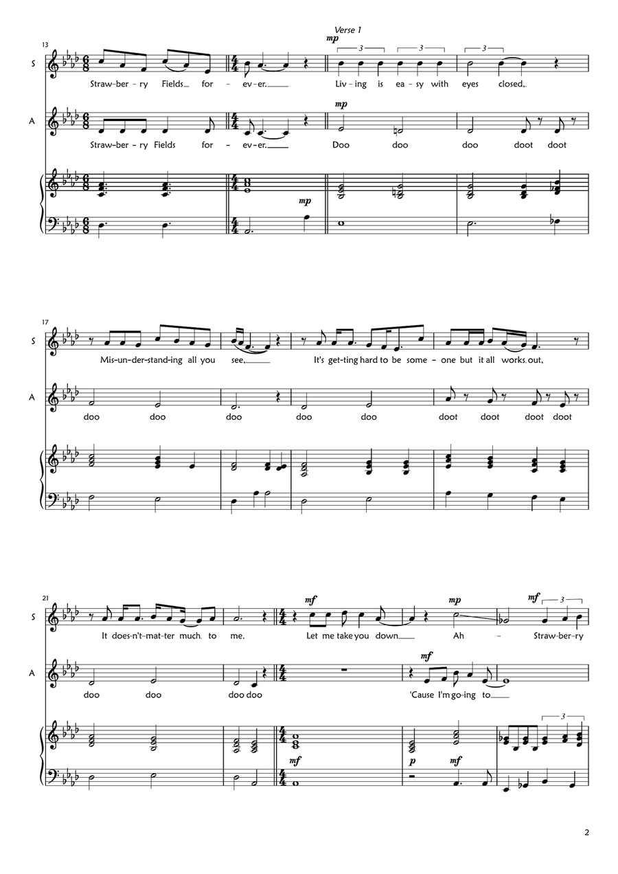 Strawberry Fields Forever SA scores gallery preview page 2