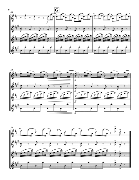 Nutcracker Suite - Chinese Dance: Saxophone Quartet image number null
