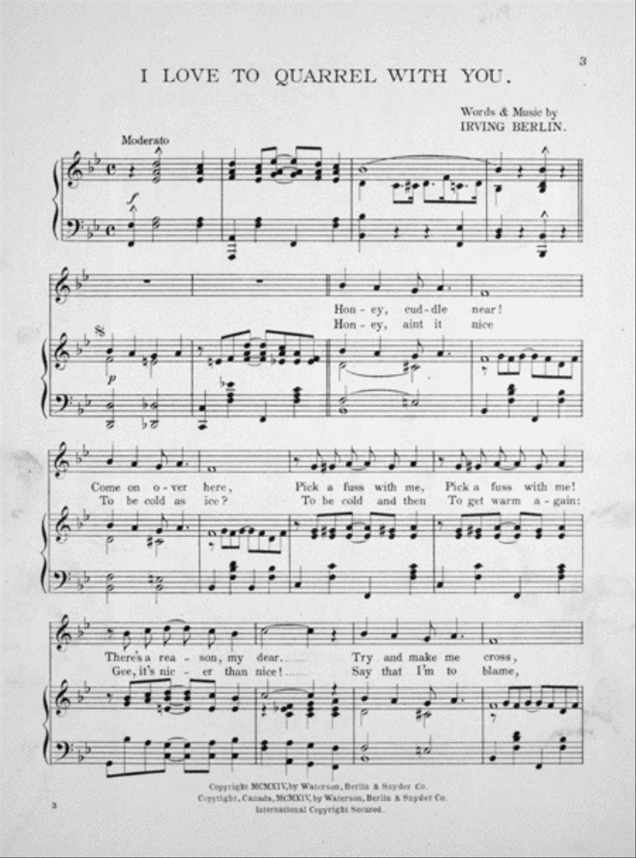I Love to Quarrel With You Voice scores gallery preview page 2