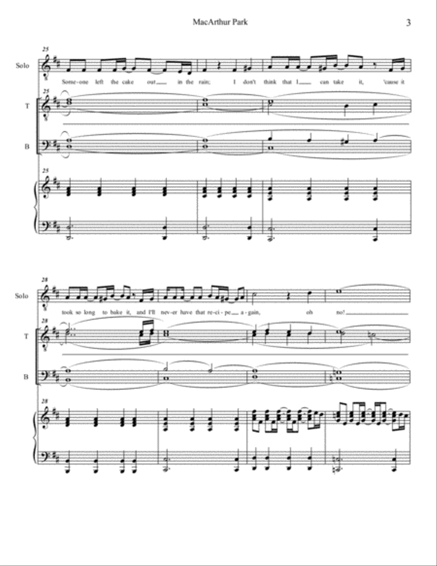 Macarthur Park TTBB scores gallery preview page 3
