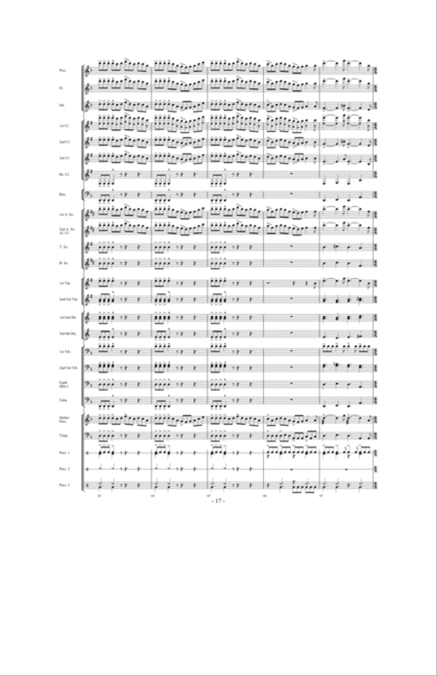 When The Tears Fell Concert Band scores gallery preview page 16