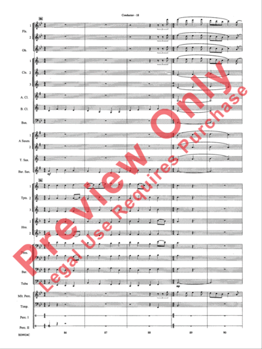 A Vaughan Williams Christmas Concert Band scores gallery preview page 20