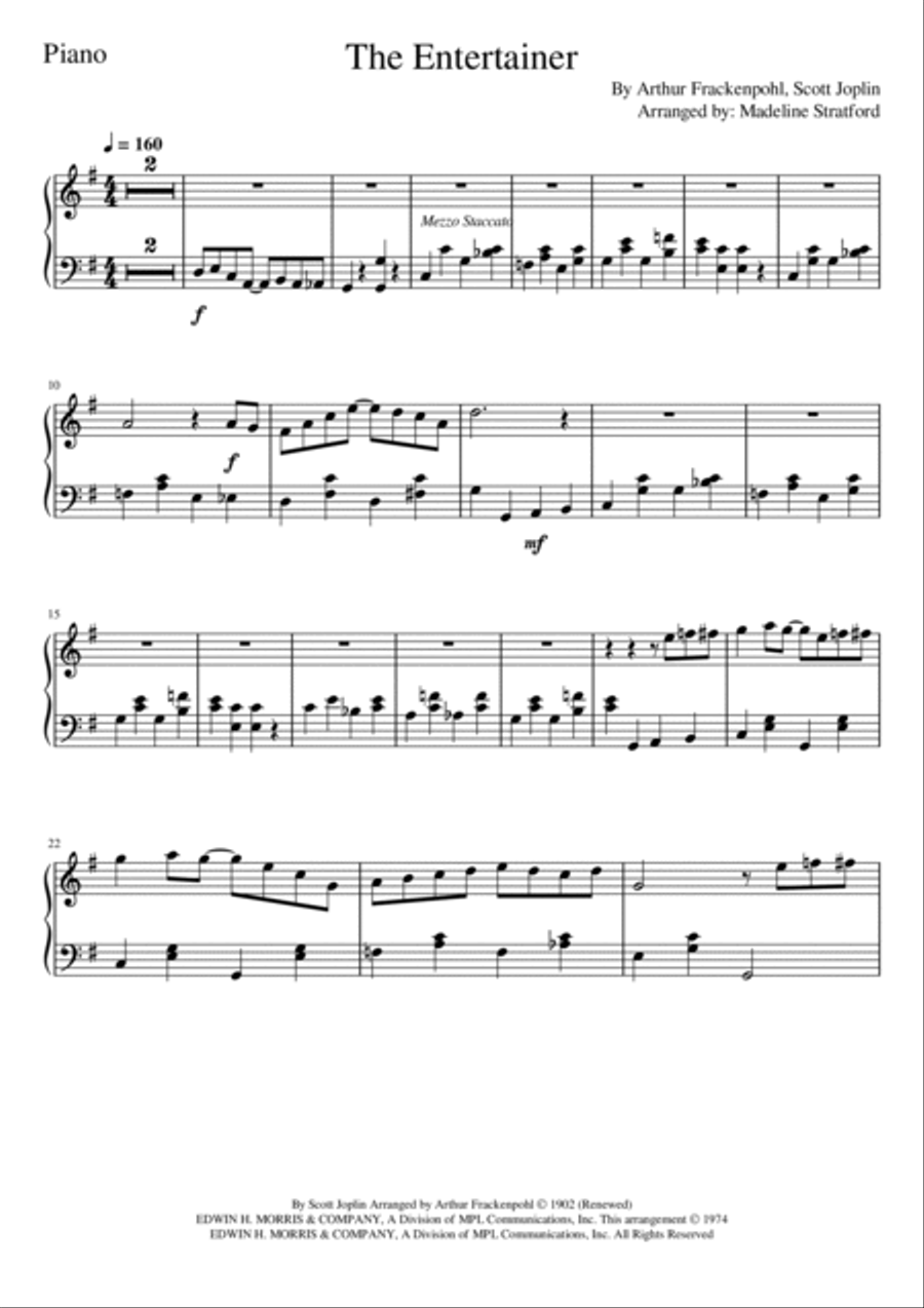 The Entertainer Piano Trio scores gallery preview page 5
