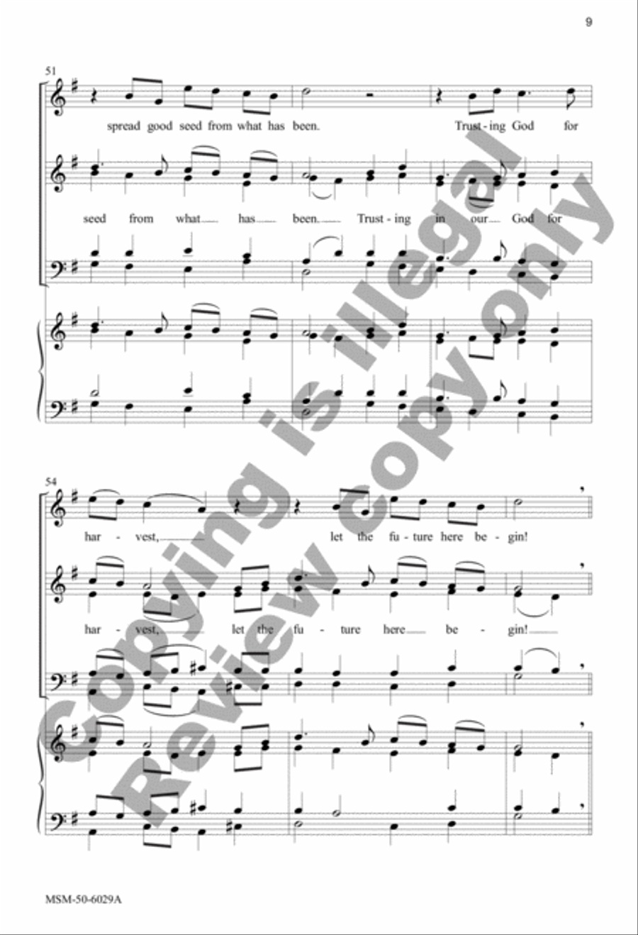 Family Born of Font and Spirit (Choral Score)