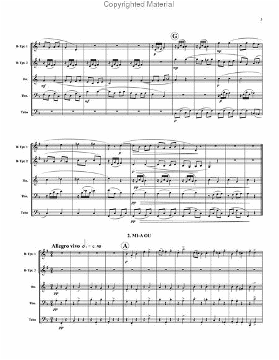 Dolly Suite Brass Quintet scores gallery preview page 3