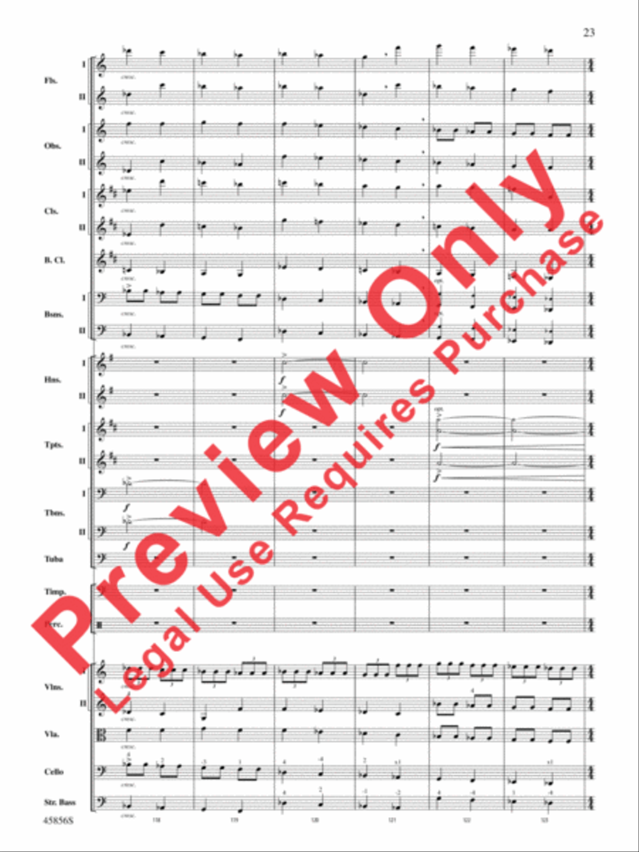 Academic Festival Overture, Op. 80 Full Orchestra scores gallery preview page 23