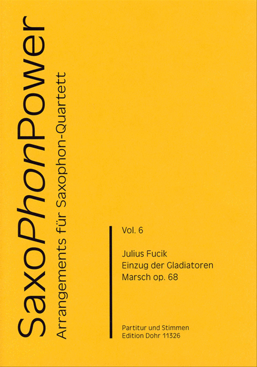 Einzug der Gladiatoren op. 68 -Marsch- (für Saxophonquartett (SATBar)) Saxophone Quartet scores gallery preview page 1