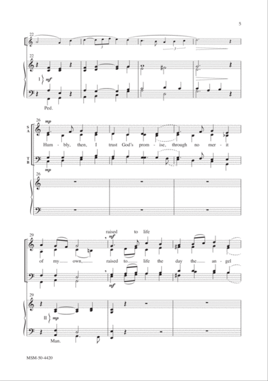 Jesus, Author of Salvation 4-Part scores gallery preview page 5