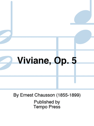 Book cover for Viviane, Op. 5
