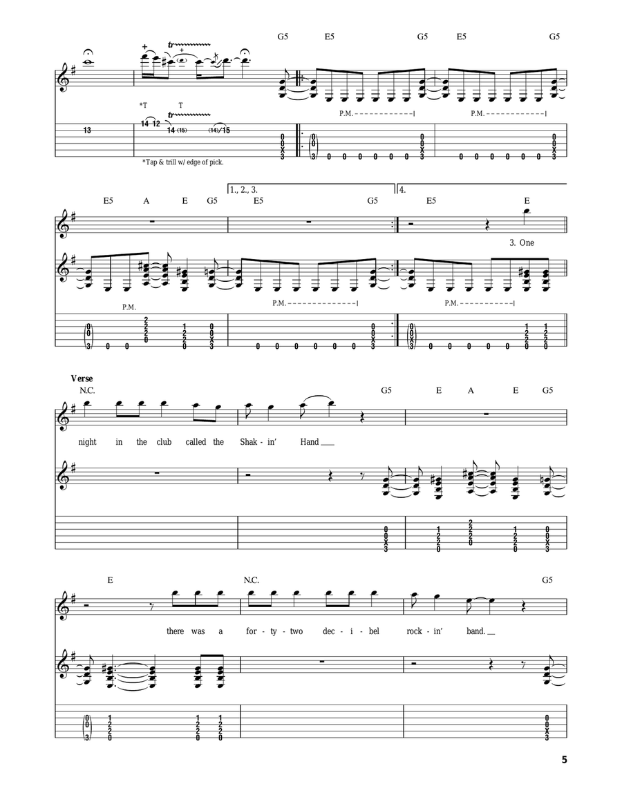 Let There Be Rock Let There Be Rock Acoustic Guitar scores gallery preview page 5